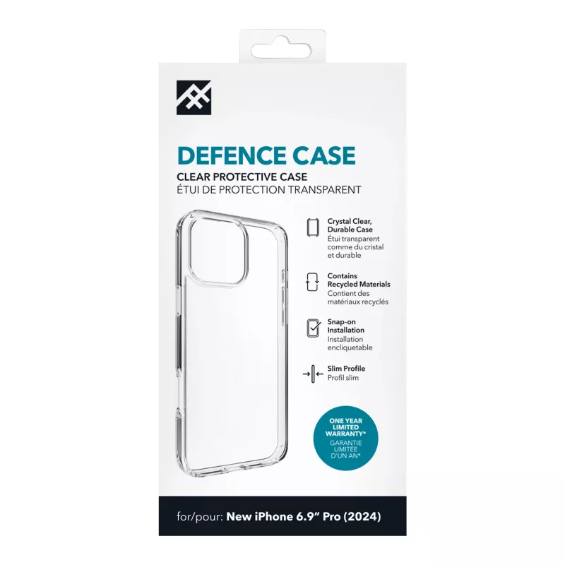 IFROGZ IF Defence Case Apple iPhone 16 Pro Max Clear INTL, kuori, Apple, iPhone 16 Pro Max, 17,5 cm (6,9