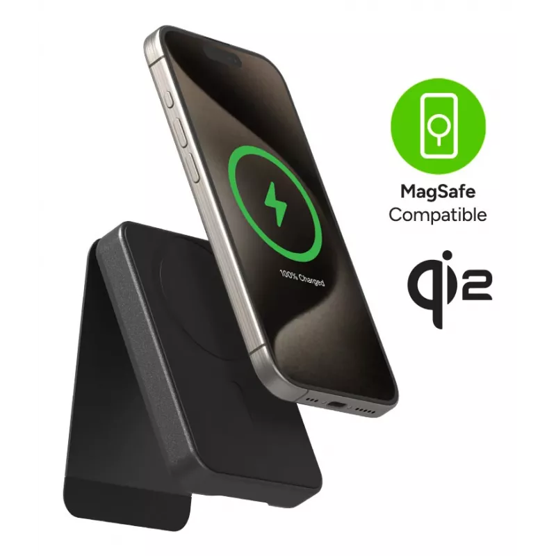mophie Snap+ Powerstation 10000 mAh langaton lataus musta