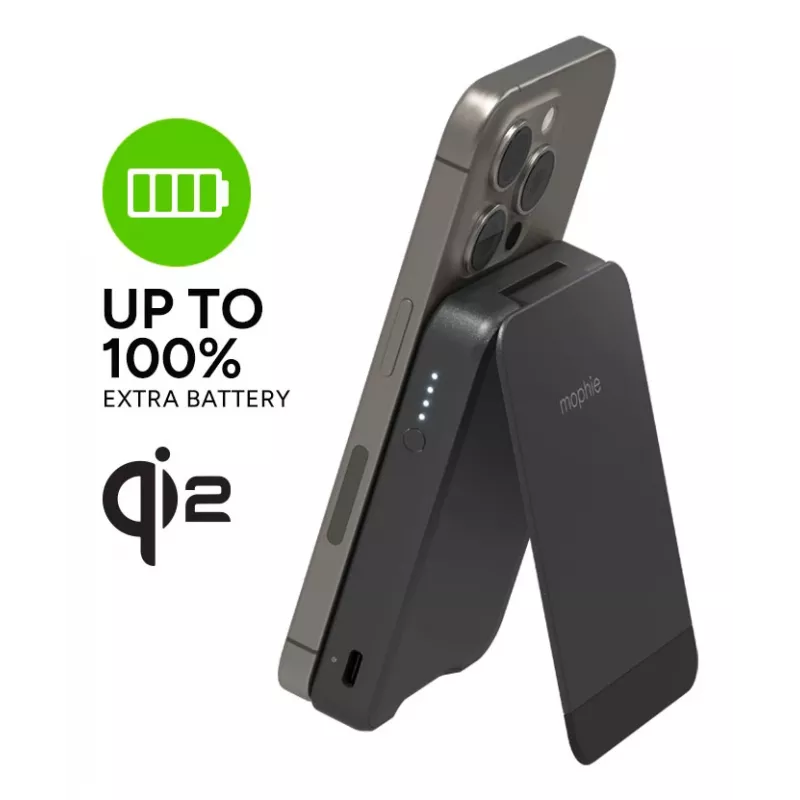 mophie Snap+ Powerstation 10000 mAh langaton lataus musta