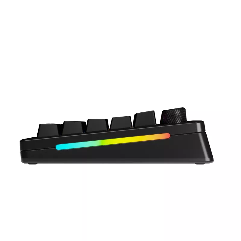 Glorious Gaming GMMK 3 PRO 75% Prebuilt Wireless musta - US, johdollinen & johdoton, USB + RF Wireless + Bluetooth, mekaaninen, QWERTY, RGB LED, musta