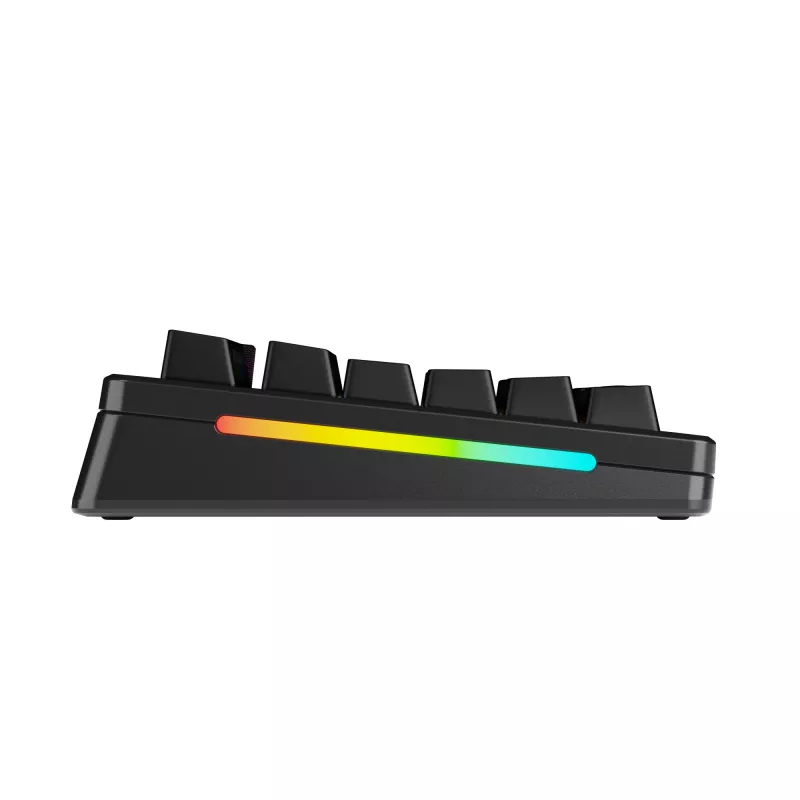 Glorious Gaming GMMK 3 PRO 75% Prebuilt Wireless musta - US, johdollinen & johdoton, USB + RF Wireless + Bluetooth, mekaaninen, QWERTY, RGB LED, musta
