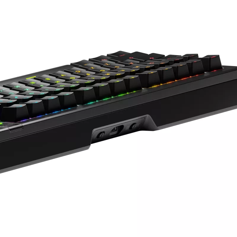 Glorious Gaming GMMK 3 PRO 75% Prebuilt Wireless musta - US, johdollinen & johdoton, USB + RF Wireless + Bluetooth, mekaaninen, QWERTY, RGB LED, musta