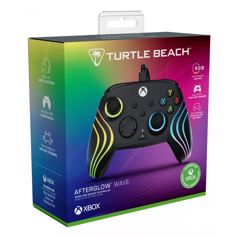 Peliohjain Turtle Beach Afterglow Wave musta USB PC Xbox Series