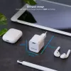TooQ GAN USB-C/PD seinälaturi 30W, valkoinen, sisäkäyttö, AC, valkoinen