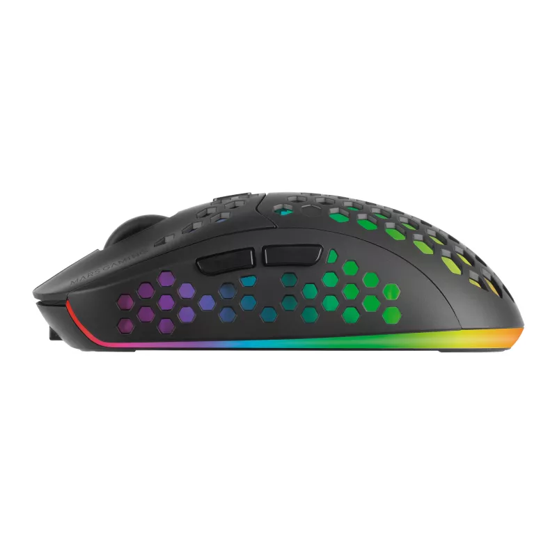 Mars Gaming MMW3, langaton pelihiiri, RGB Flow, ultrakevyt 79g, 3200DPI, musta