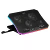 Mars Gaming MNBC6, jäähdytysteline + jalusta XL 19'' ARGB, 3 tuuletinta, mobiili jalusta