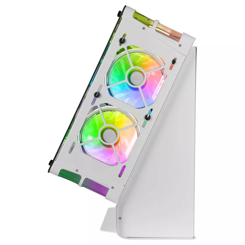 Mars Gaming MCB valkoinen PC-pelikotelo ATX-XL Custom Premium Edition modulaarinen kaksikammiorakenne