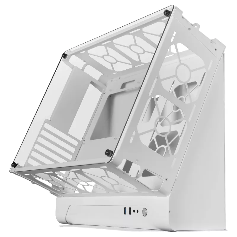 Mars Gaming MCB valkoinen PC-pelikotelo ATX-XL Custom Premium Edition modulaarinen kaksikammiorakenne