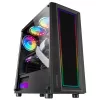 Mars Gaming MC-ART musta ATX-pelikotelo kaksipuolinen Tempered Glass ARGB 12 tilaa 12cm tuuletin