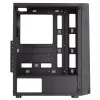 Mars Gaming MC-ART musta ATX-pelikotelo kaksipuolinen Tempered Glass ARGB 12 tilaa 12cm tuuletin