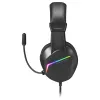 Mars Gaming MH122 musta, FRGB Over Ear -pelikuulokemikrofoni mikrofonilla, HiFi-ääni, kohinanvaimennus, ultrakevyt, PS4 PS5 Xbox Switch Tablet Windows Mac