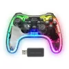 Mars Gaming MGP-24 langaton peliohjain 2.4GPRO Neon RGB dual haptic -värinä analogiset tikut ohjain PC PS3 PS4 XBOX360 Raspberry Pi Mac Android