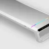 Mars Gaming MGS-ONE valkoinen Chroma RGB -näyttöteline säädettävä koko älypuhelin- ja tablettiteline etu-USB 2.0