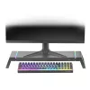 Mars Gaming MGS-ONE musta Chroma RGB -näyttöteline säädettävä koko älypuhelin- ja tablettiteline etu-USB 2.0