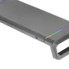 Mars Gaming MGS-ONE musta Chroma RGB -näyttöteline säädettävä koko älypuhelin- ja tablettiteline etu-USB 2.0