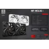 Mars Gaming MF-NCLX2W tietokonekotelon tuuletin 12 cm valkoinen 2 kpl