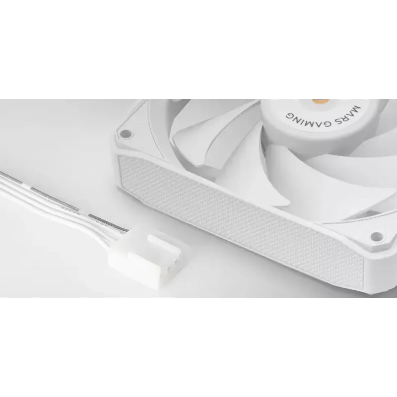 Mars Gaming MF-NCLX2W tietokonekotelon tuuletin 12 cm valkoinen 2 kpl