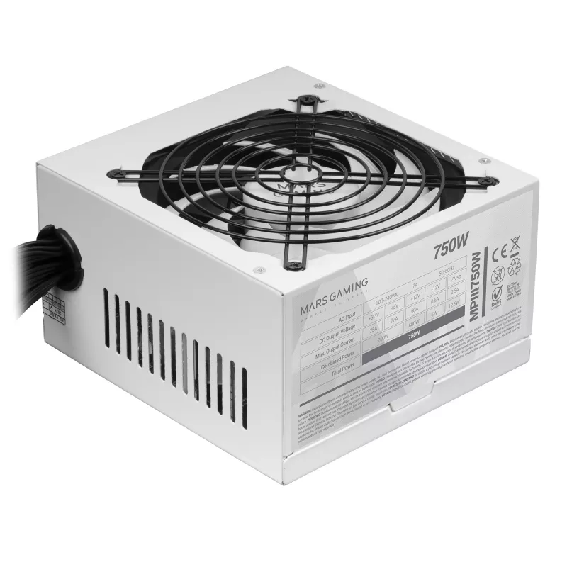 Mars Gaming MPIII750W virtalähde 750 W 20+4 pin ATX ATX valkoinen