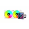 Mars Gaming ML-VISIONPRO240W prosessori all-in-one-nestekühler 12 cm valkoinen 1 kpl