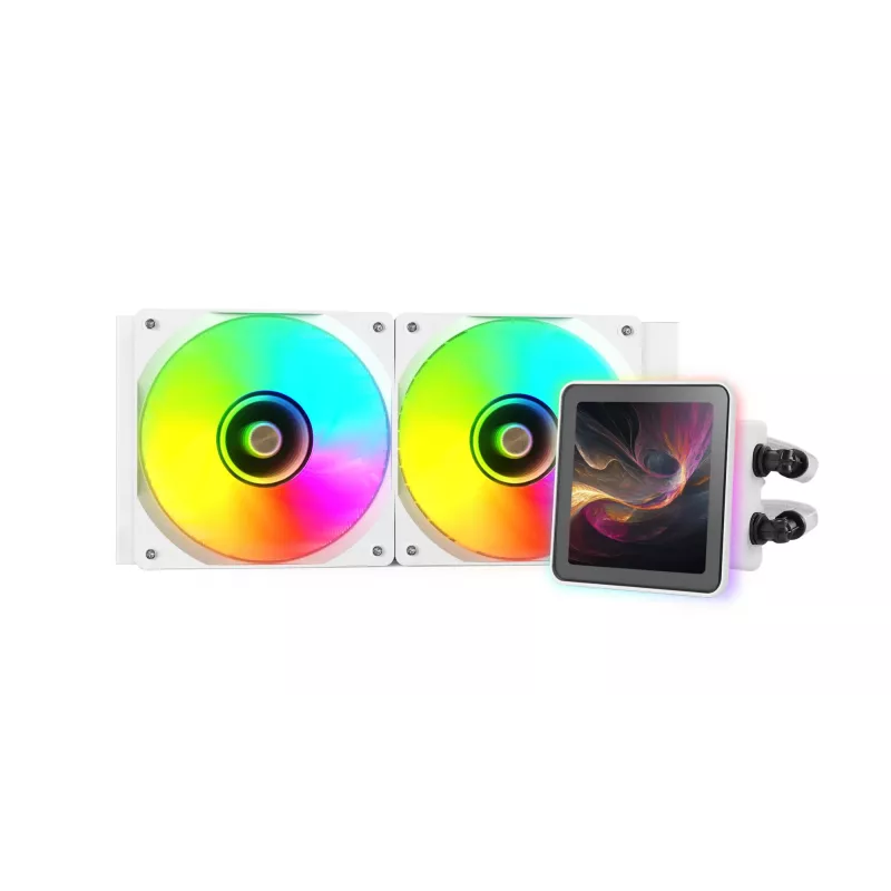 Mars Gaming ML-VISIONPRO240W prosessori all-in-one-nestekühler 12 cm valkoinen 1 kpl