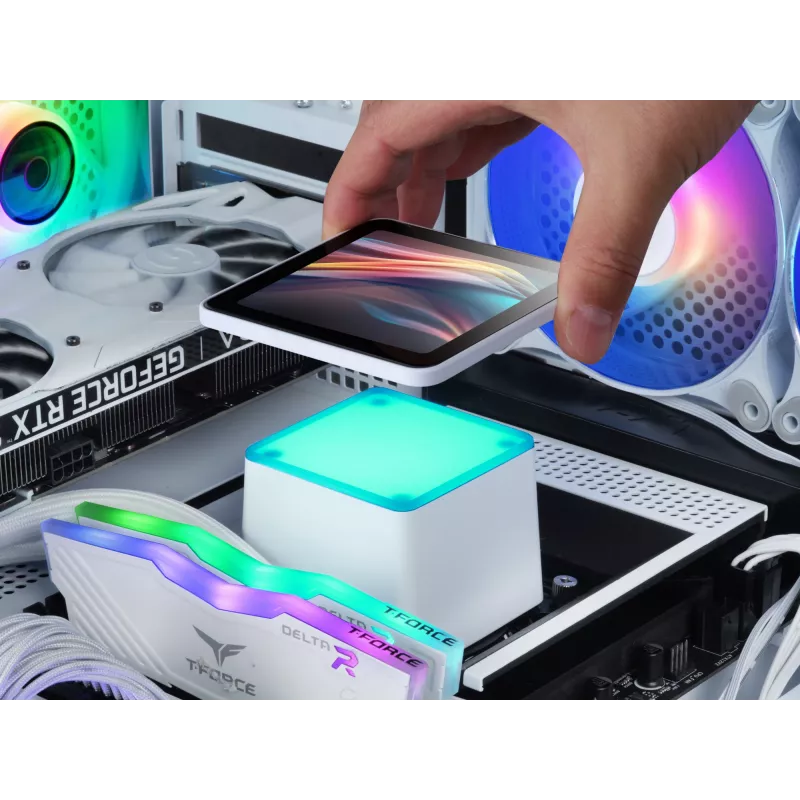 Mars Gaming ML-VISIONPRO240W prosessori all-in-one-nestekühler 12 cm valkoinen 1 kpl