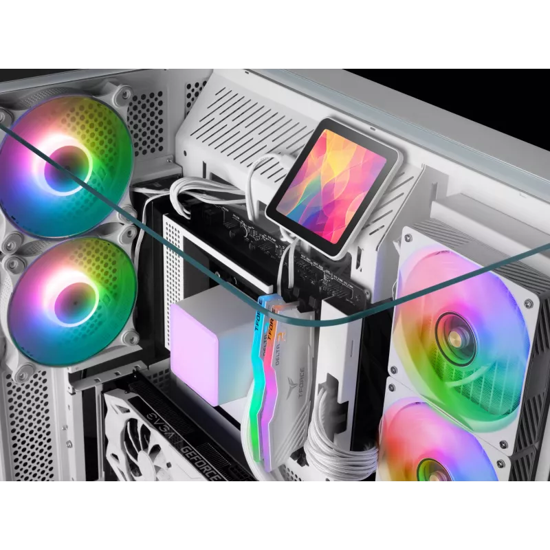 Mars Gaming ML-VISIONPRO240W prosessori all-in-one-nestekühler 12 cm valkoinen 1 kpl