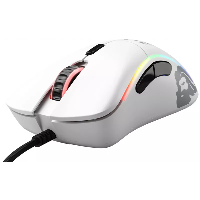 Glorious Gaming Glorious Model D Minus - mattavalkoinen, oikeakätinen, optinen, USB Type-A, 3200 DPI, 1 ms, valkoinen
