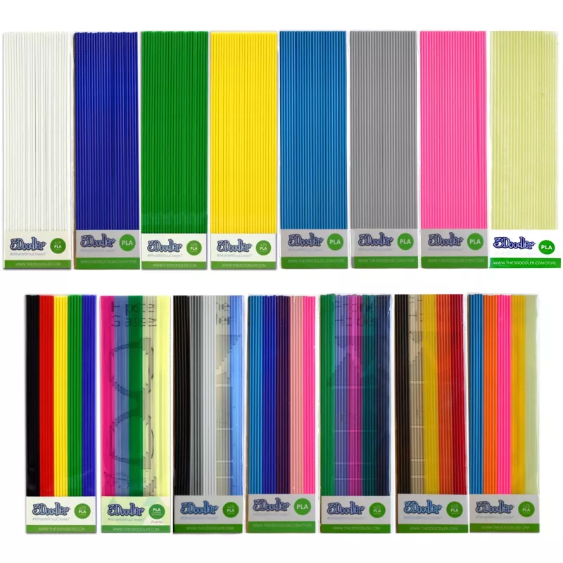 3D-tulostusmateriaali 3Doodler PL03-GRAS polymaitohappo PLA vihreä 2 g
