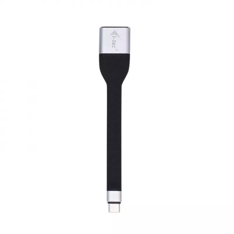ITEC USB-C - DisplayPort -sovitin i-tec USB-C ohut DP -sovitin 4K/60 Hz, 0,11 m kaapeli, musta