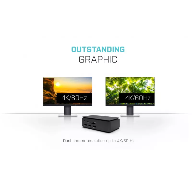 i-tec Metal USB4 -telakointiasema Dual 4K HDMI DP Power Delivery 80 W + yleislaturi 100 W