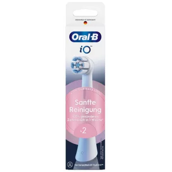 Sähköhammasharjan harjaspäät Oral-B iO Gentle Cleaning valkoinen, 2 kpl:n pakkaus