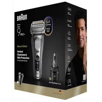 Kalvosleikkuri Braun Series 9 Pro+ 9675cc harmaa hopea ruostumaton teräs