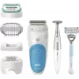 Braun Silk-épil 5 810 + Gillette Venus trimmeri 28 pinsettiä sininen, valkoinen