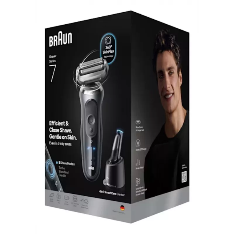 Kalvosleikkuri Braun Series 7 72-C7200CC musta ruostumaton teräs litium-ioni