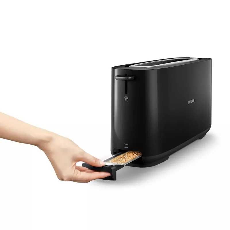 Philips Daily Collection HD2590/90 leivänpaahdin – pitkä rako, musta