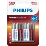 Kertakäyttöparisto Philips Power alkaliparisto LR6P6BP/10