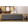Philips 4000-sarja SPT6407B/31 näppäimistö hiiri sisältyy yleinen RF langaton + Bluetooth QWERTY saksa musta