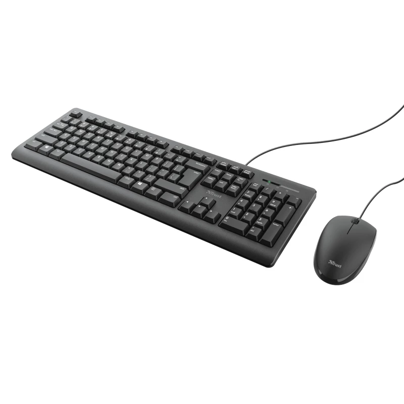 Trust Primo näppäimistö hiiri sisältyy yleinen USB AZERTY belgia musta