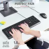 Trust Primo näppäimistö hiiri sisältyy yleinen USB AZERTY belgia musta