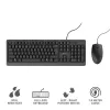 Trust Primo näppäimistö hiiri sisältyy yleinen USB AZERTY belgia musta
