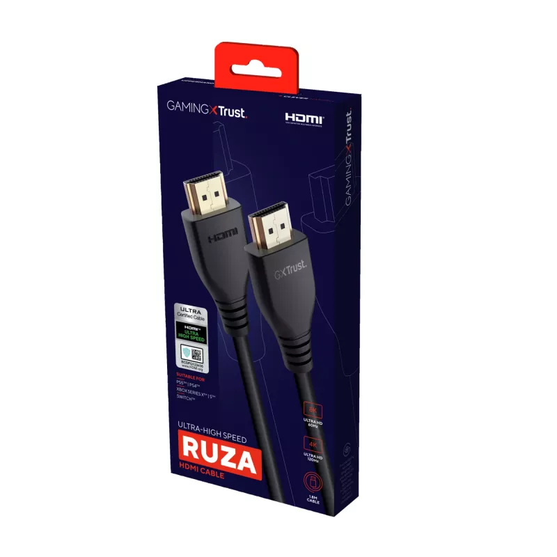 Trust GXT 731 Ruza HDMI-kaapeli 1,8 m HDMI Type-A (standardi)