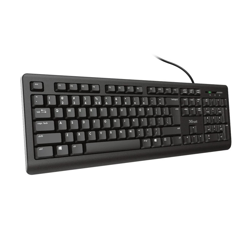 Trust Primo näppäimistö yleinen USB AZERTY belgia musta