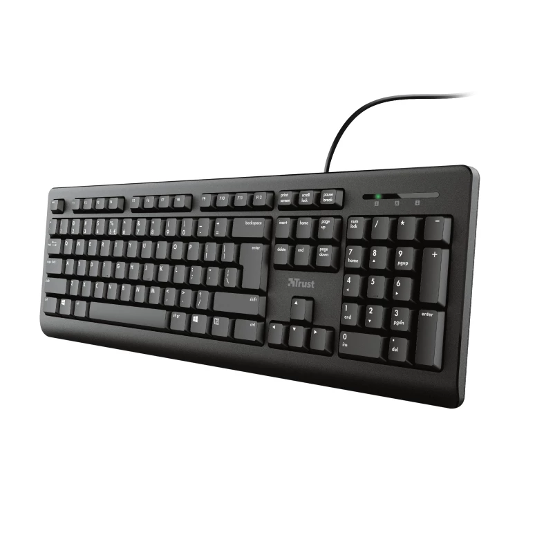 Trust Primo näppäimistö yleinen USB AZERTY belgia musta