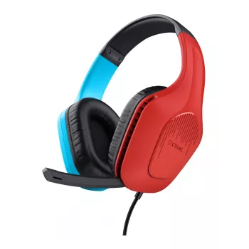 Trust GXT 416S Zirox headset johdollinen pääpanta pelaaminen musta, syaani, punainen