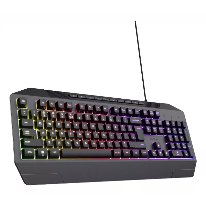 Trust GXT 836 Evocx näppäimistö pelaaminen USB AZERTY belgialainen musta