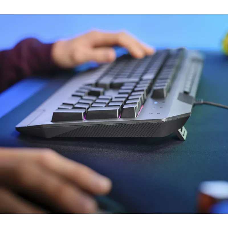 Trust GXT 836 Evocx näppäimistö pelaaminen USB AZERTY belgialainen musta