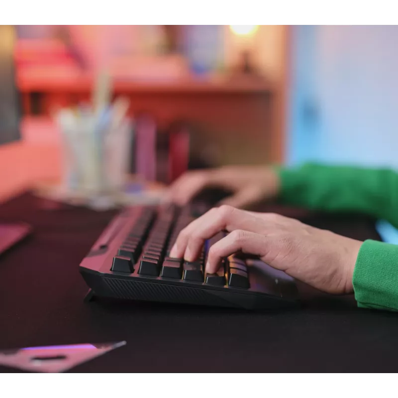 Trust GXT 836 Evocx näppäimistö pelaaminen USB AZERTY belgialainen musta