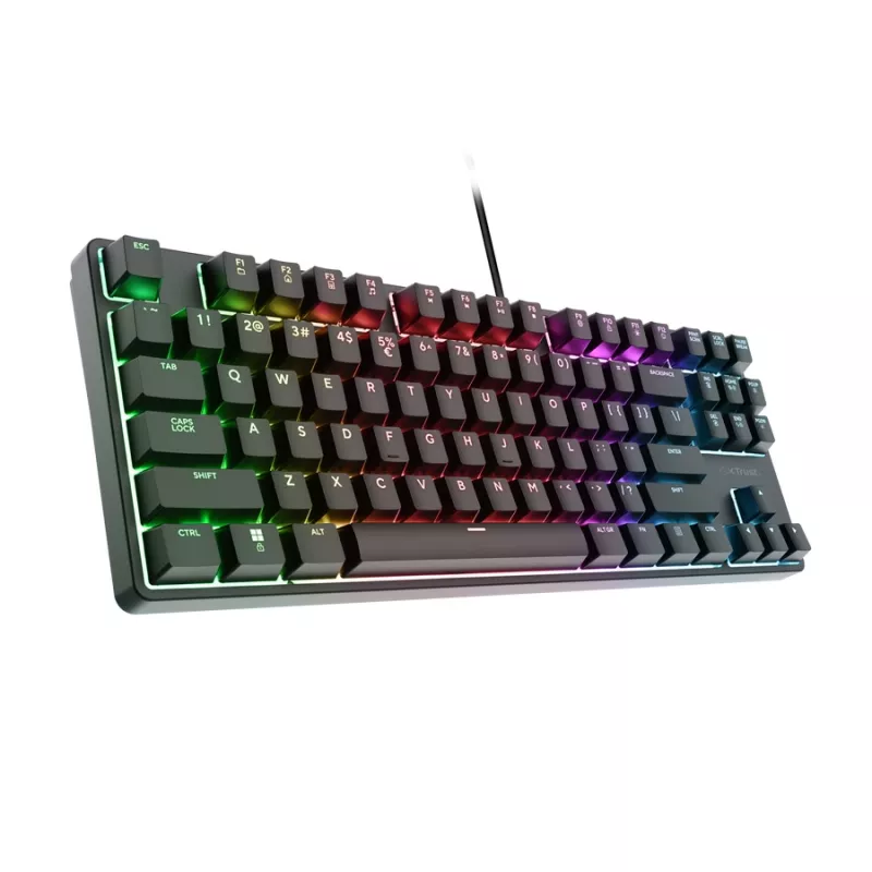 Trust GXT 864 Cada näppäimistö pelaaminen USB QWERTY englanti musta