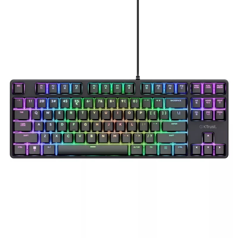 Trust GXT 864 Cada näppäimistö pelaaminen USB QWERTY englanti musta