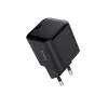 Laturi TRUST Maxo ultrapieni 65W GaN USB-C musta 2 m kaapelilla